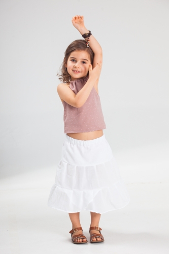 biała spódniczka dla dziewczynki