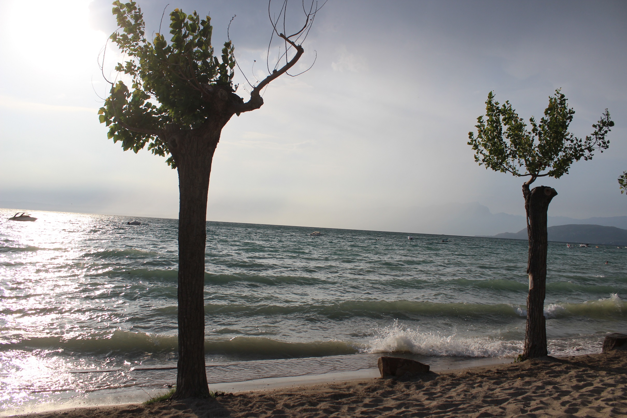 jezioro garda, zachod slonca