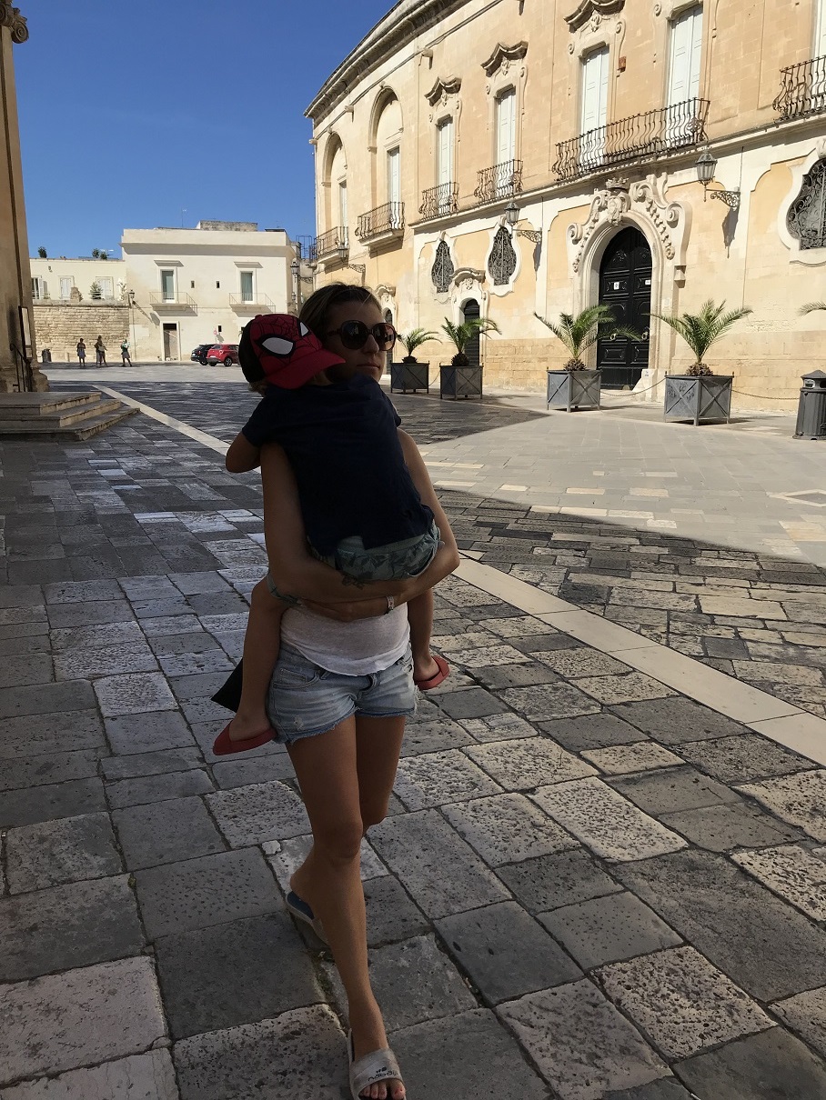 lecce, mama i synek 