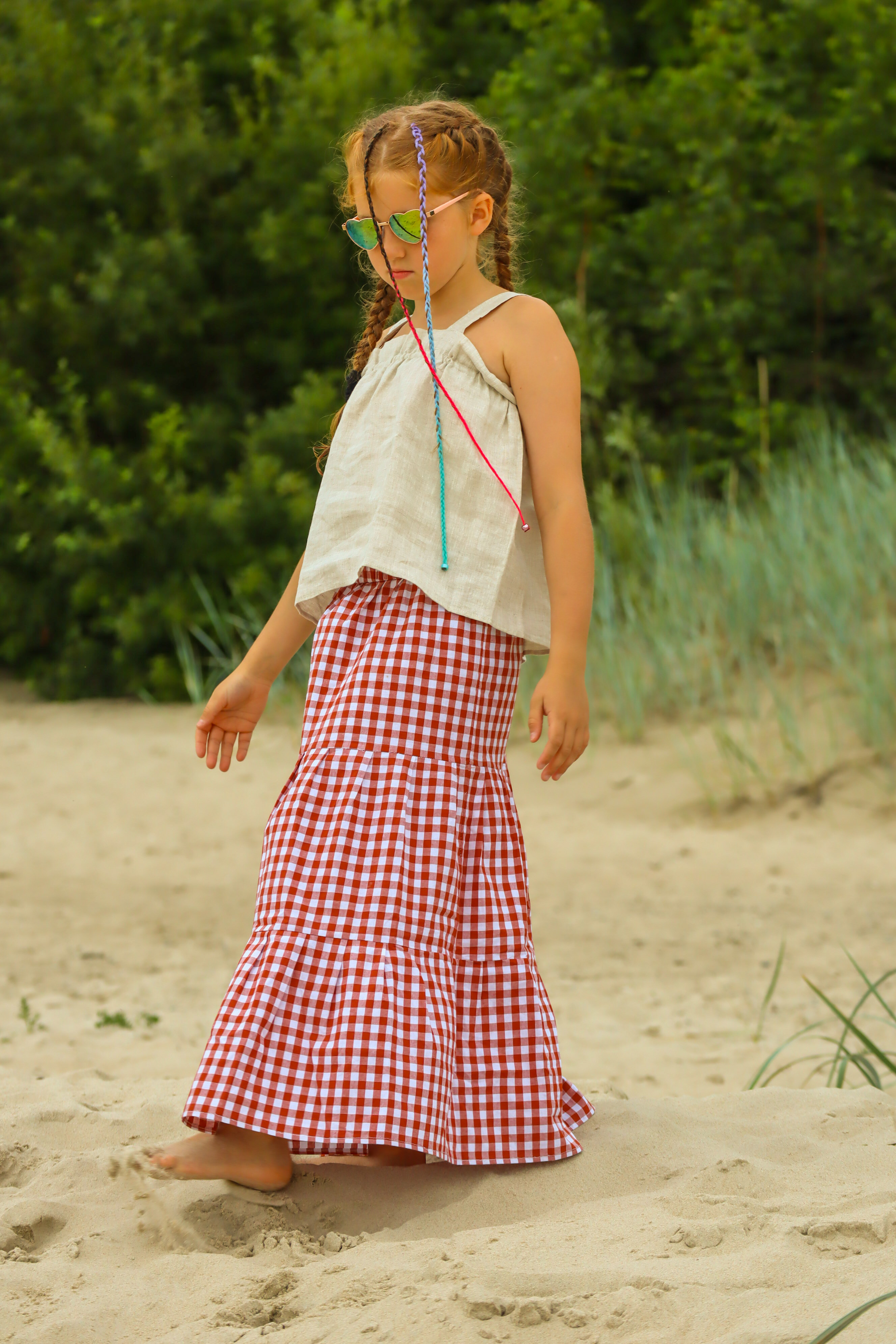 długa spódnica dla dziewczynki