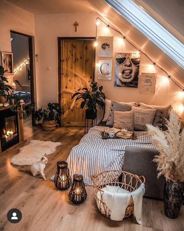 lampiony, swiece, hygge i boho w domu