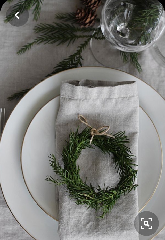 nakrycie do stołu na święta