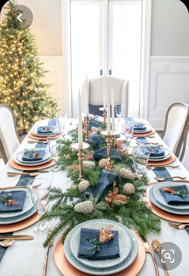 naturalne stoły świąteczne