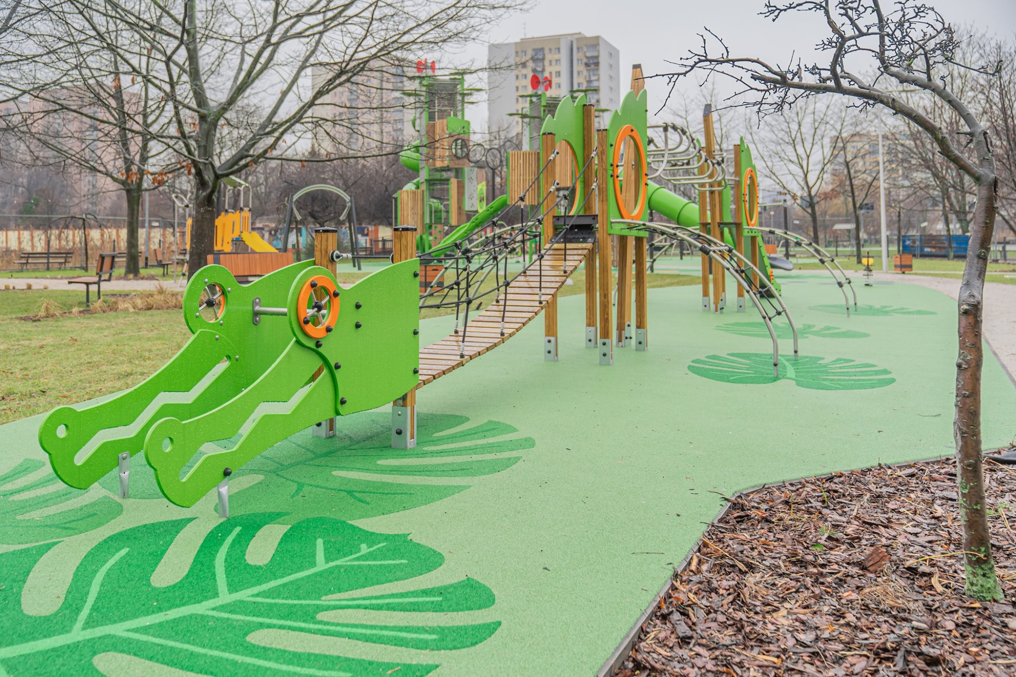 nowy plac zabaw na bielanach