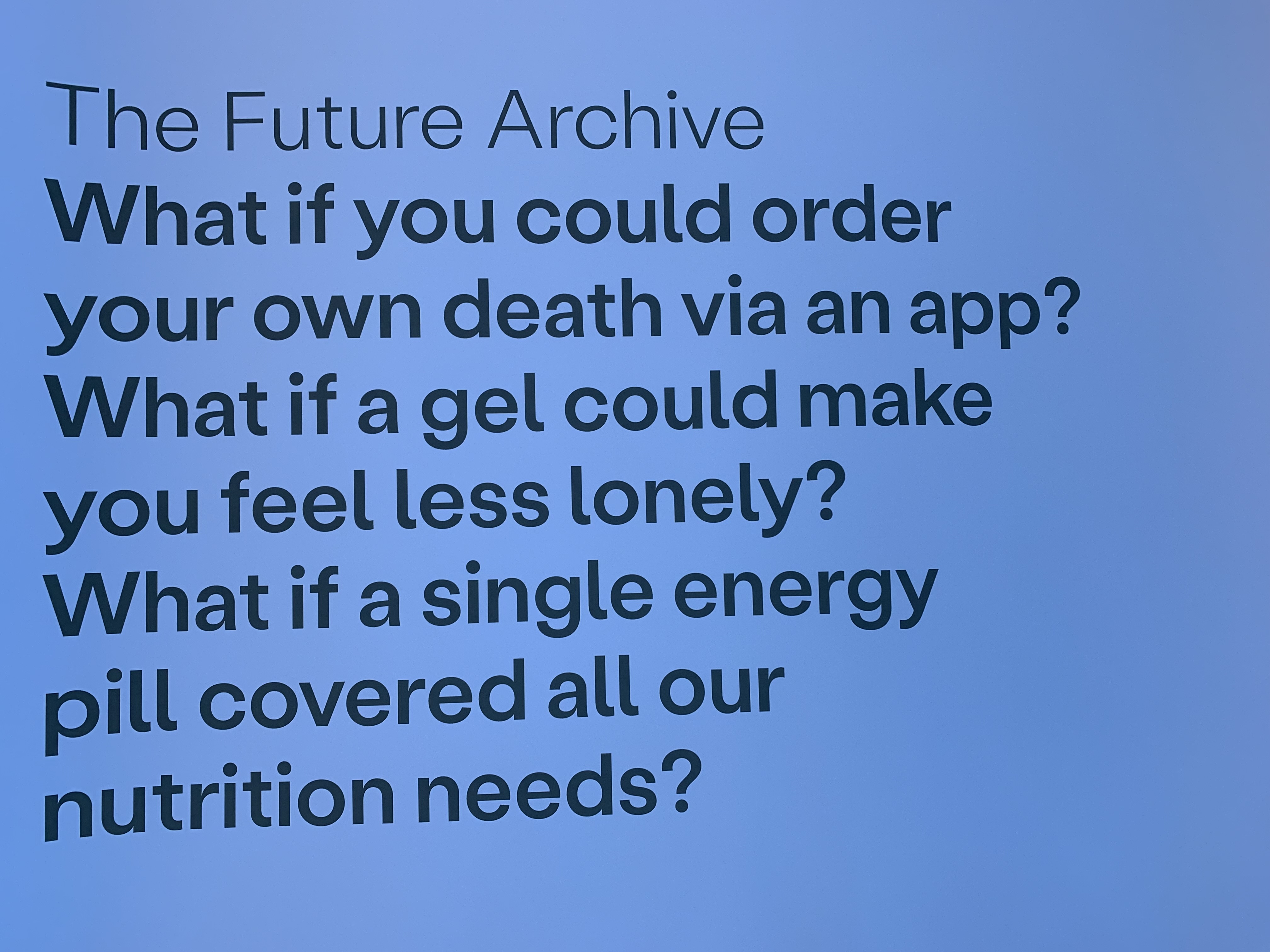 the future is present