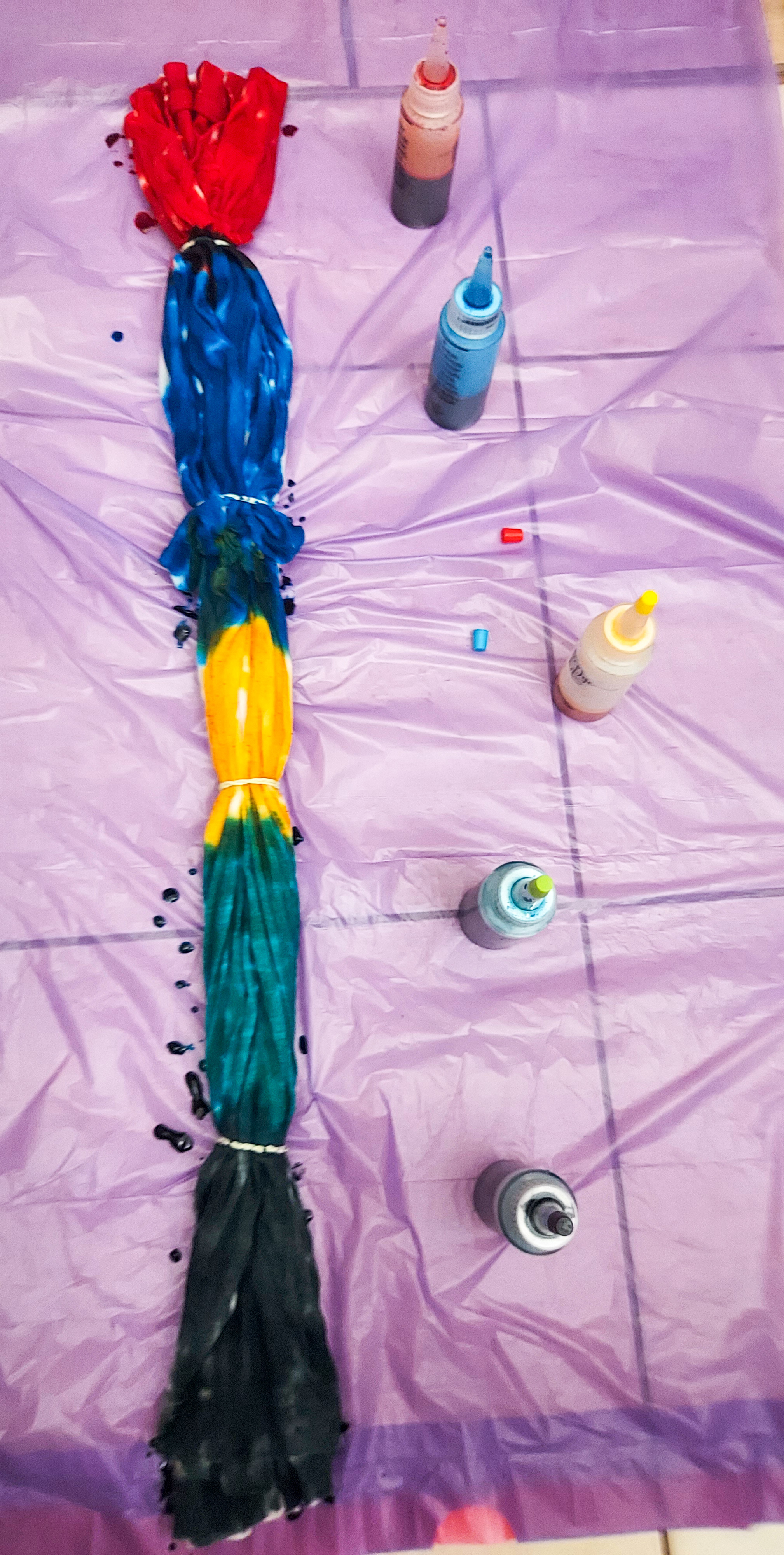 tie dye - jak ufarbowac tkanine