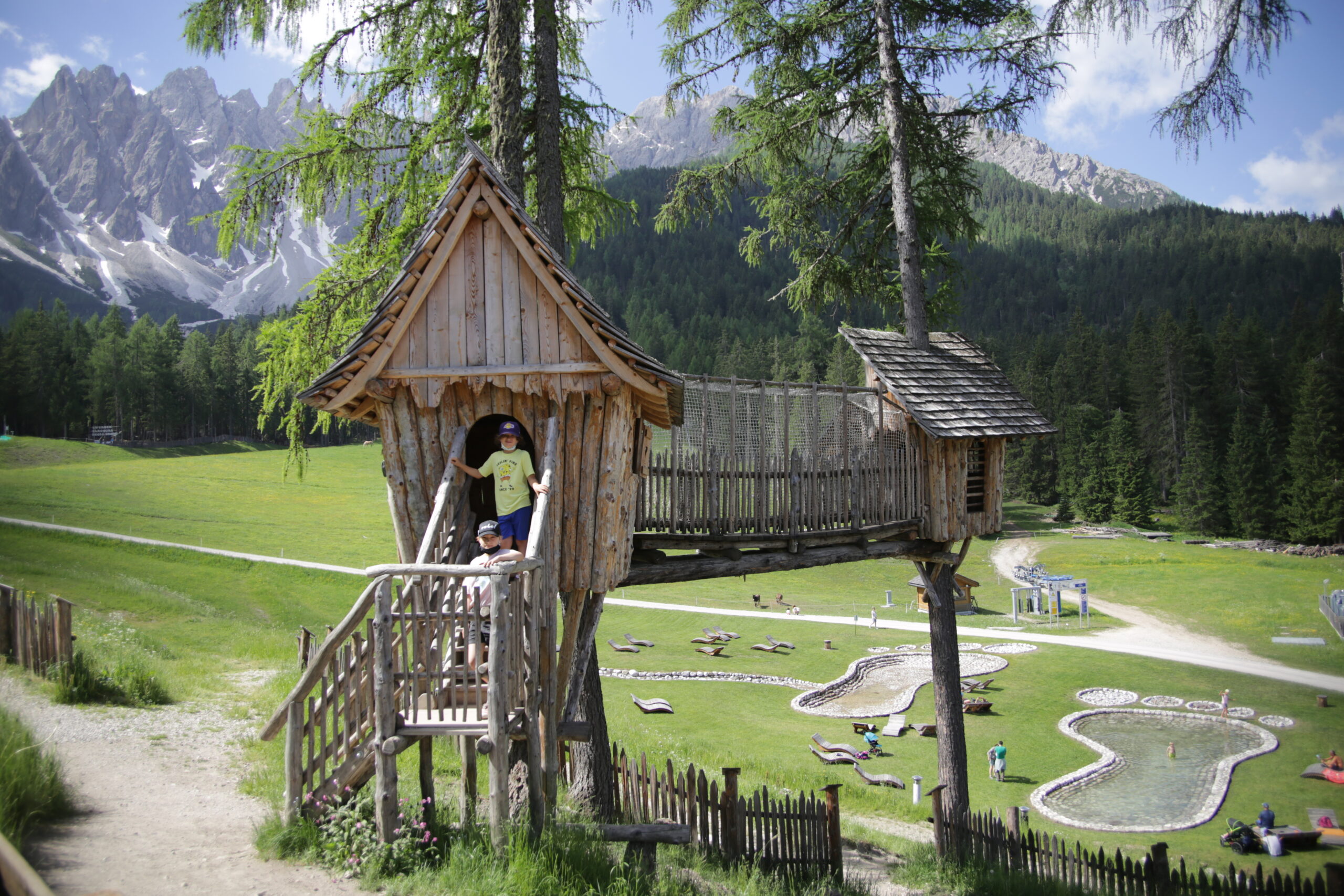 monte branci dolomity z dziecmi