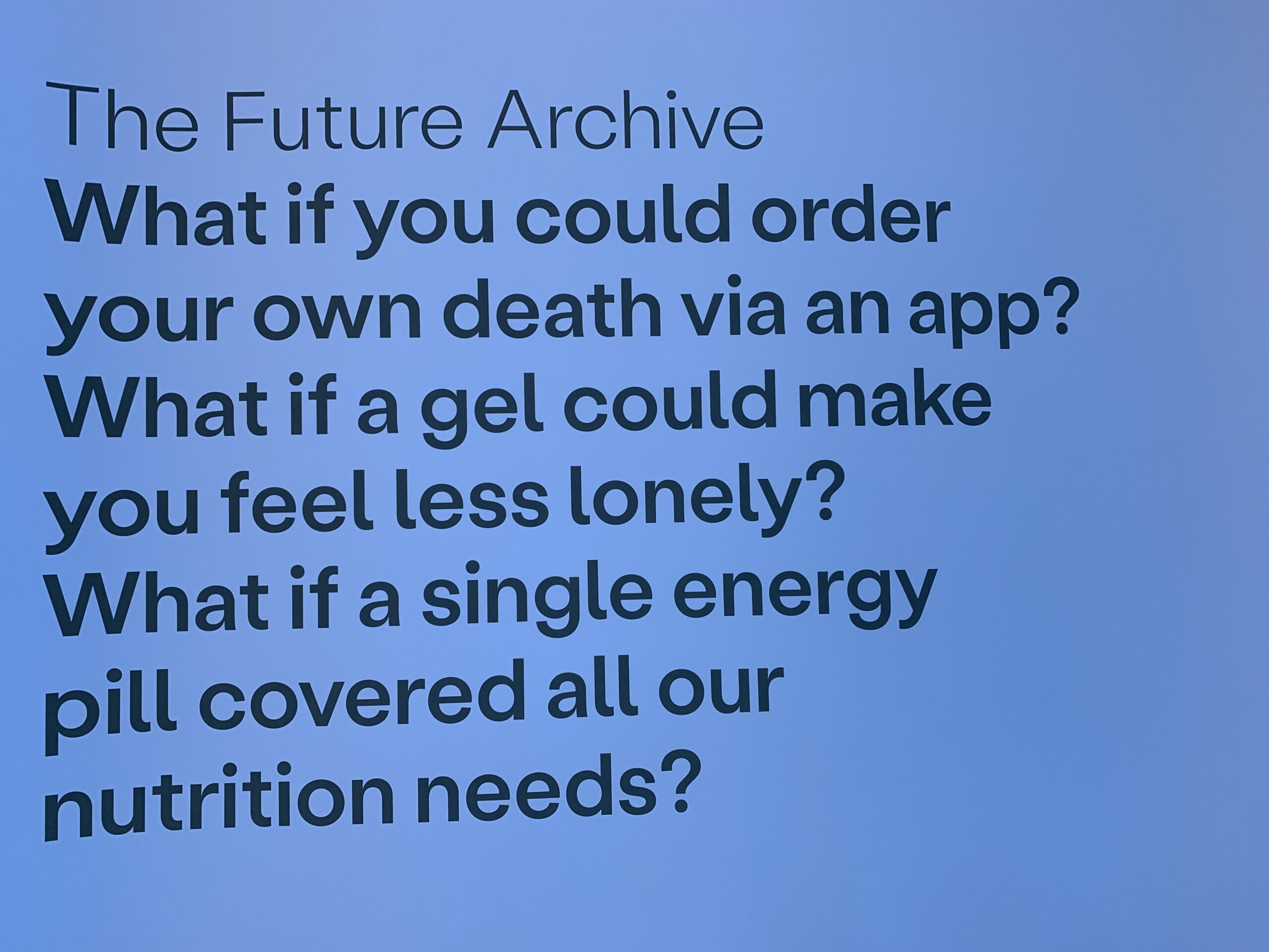 the future is present